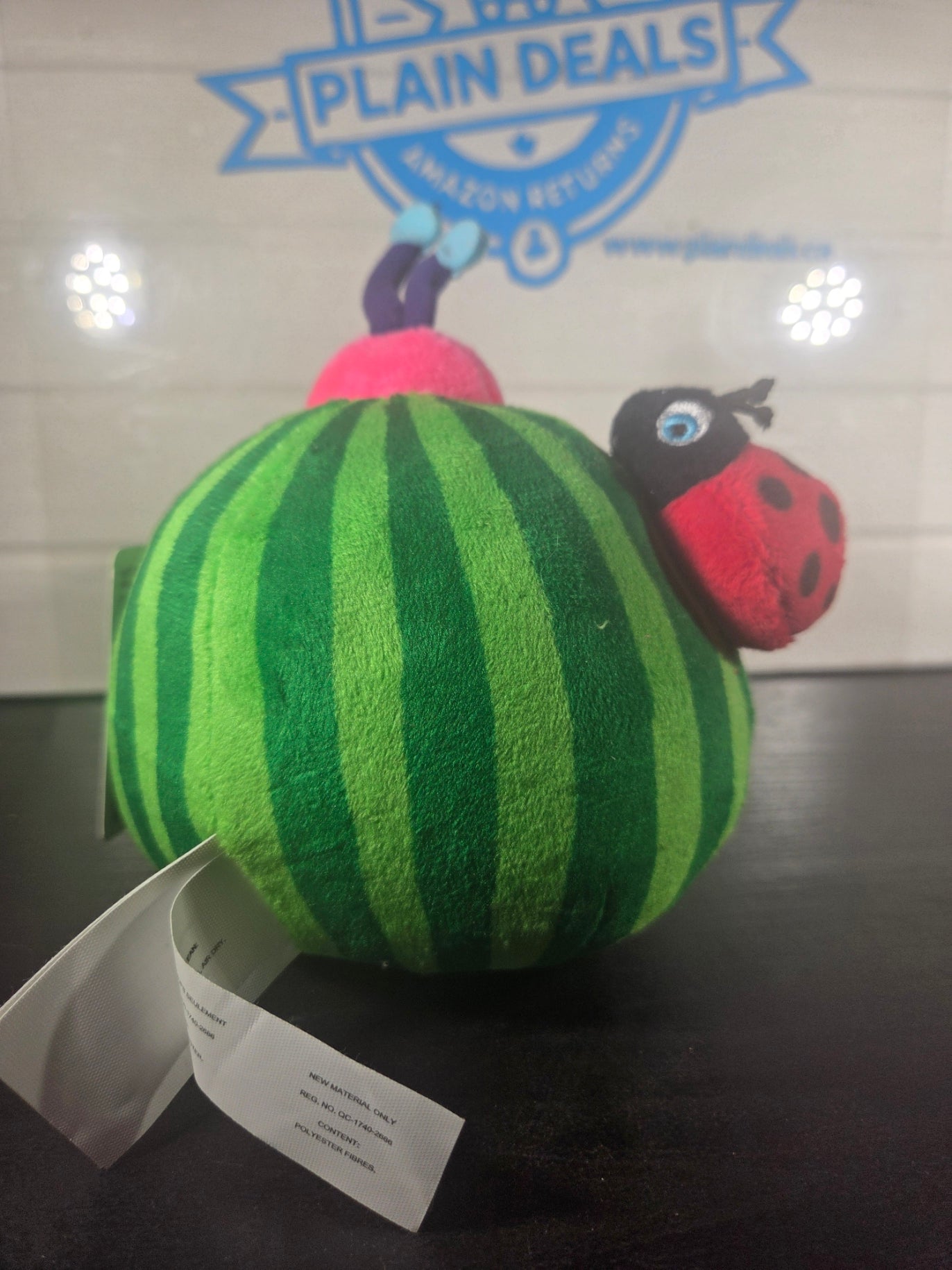 CoComelon Watermelon Plush Toy with Ladybug 6” Stuffed Animal - Jazwares New