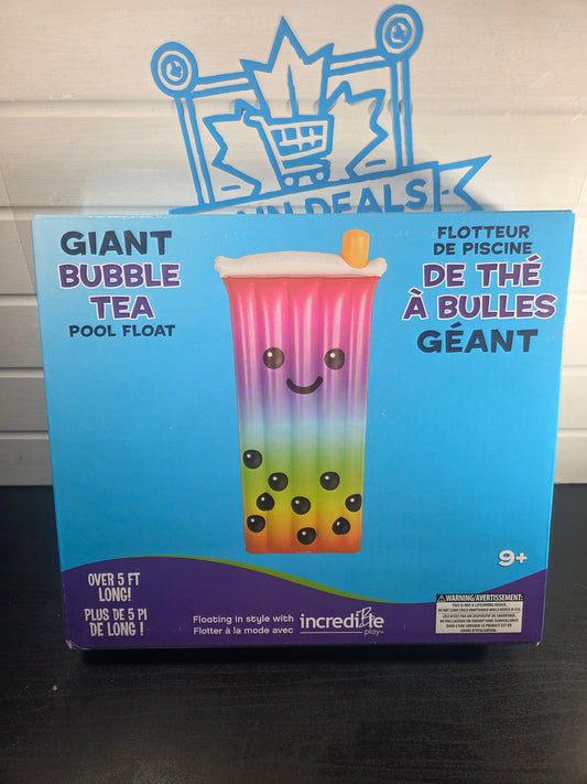 Giant Bubble Tea Pool Float Inflatable Boba Lounger 5ft Long New