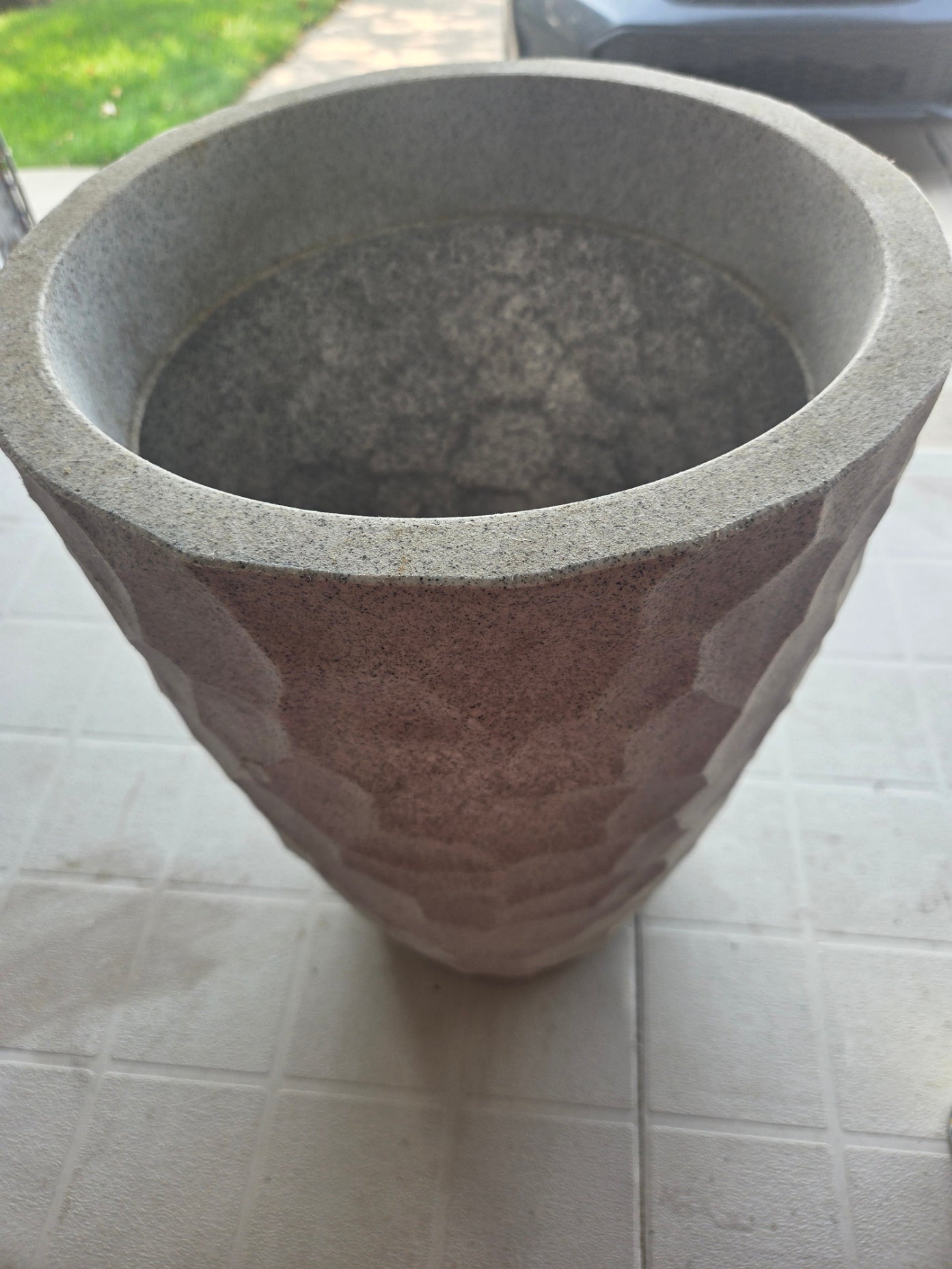 Decorative Garden Planters Lot - Large Pots & Deck Railing Planters