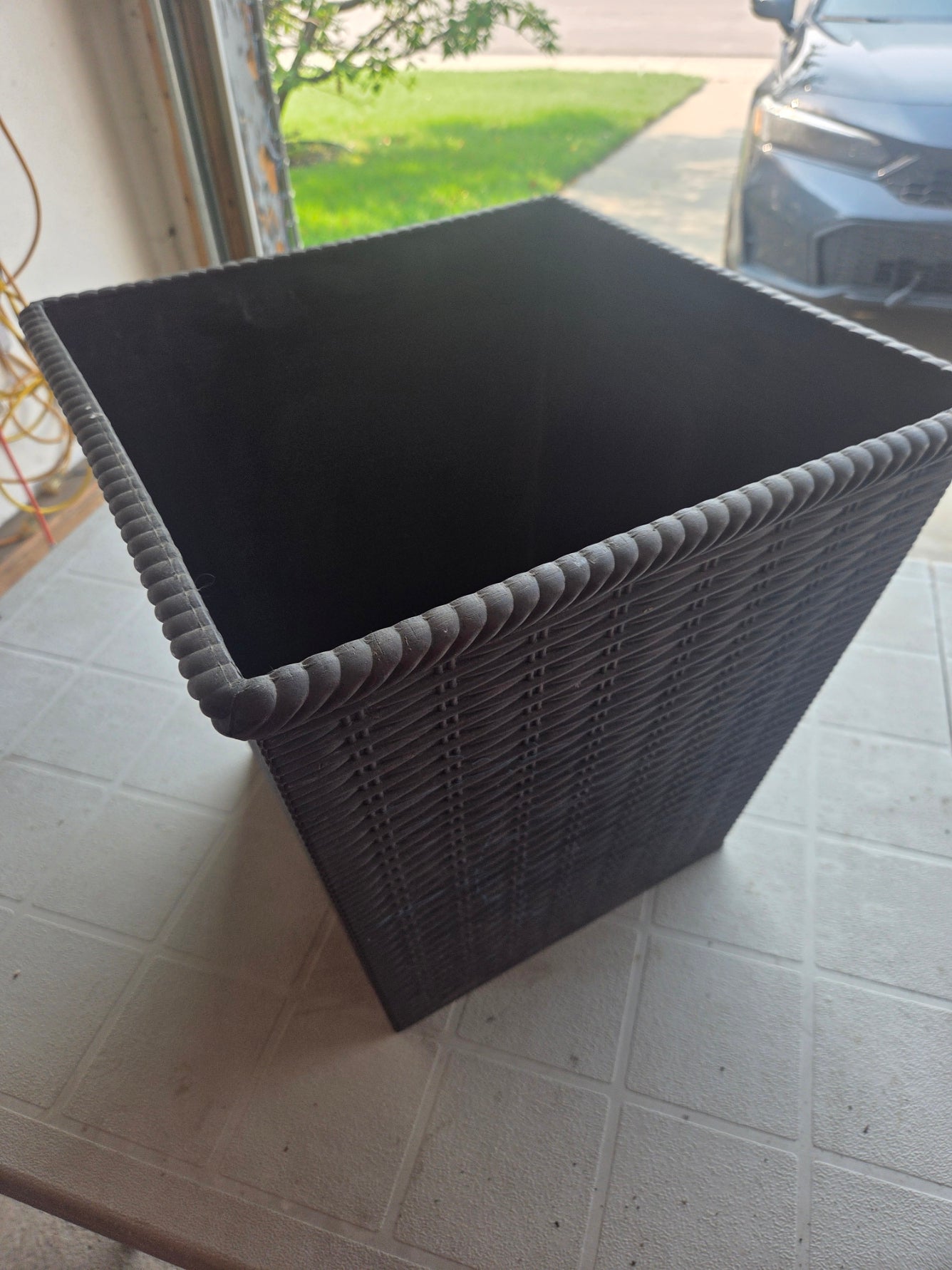 Decorative Garden Planters Lot - Large Pots & Deck Railing Planters