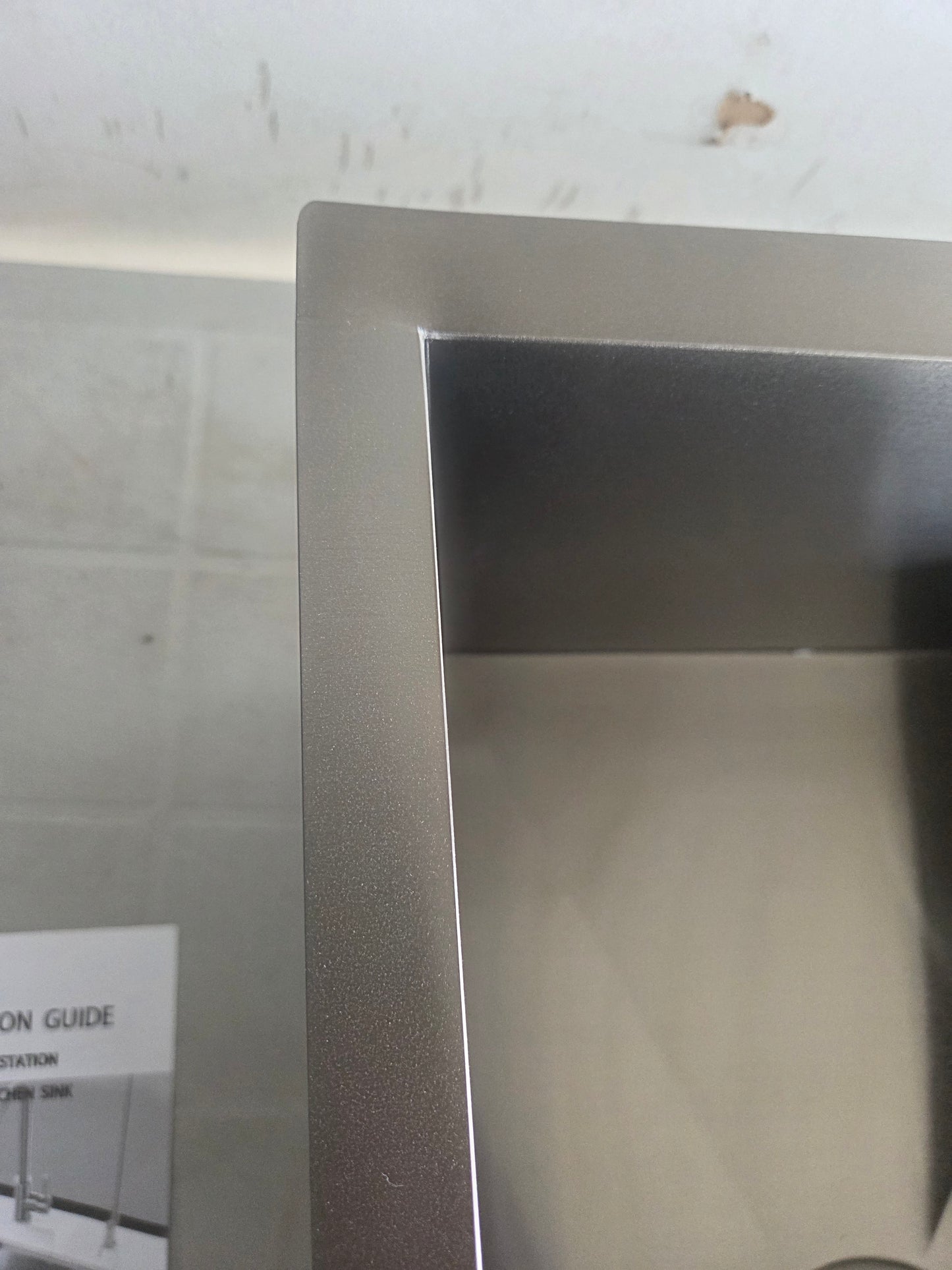 (Damaged Rim) 30 Inch Black Stainless Steel Undermount Double Kitchen Sink - New