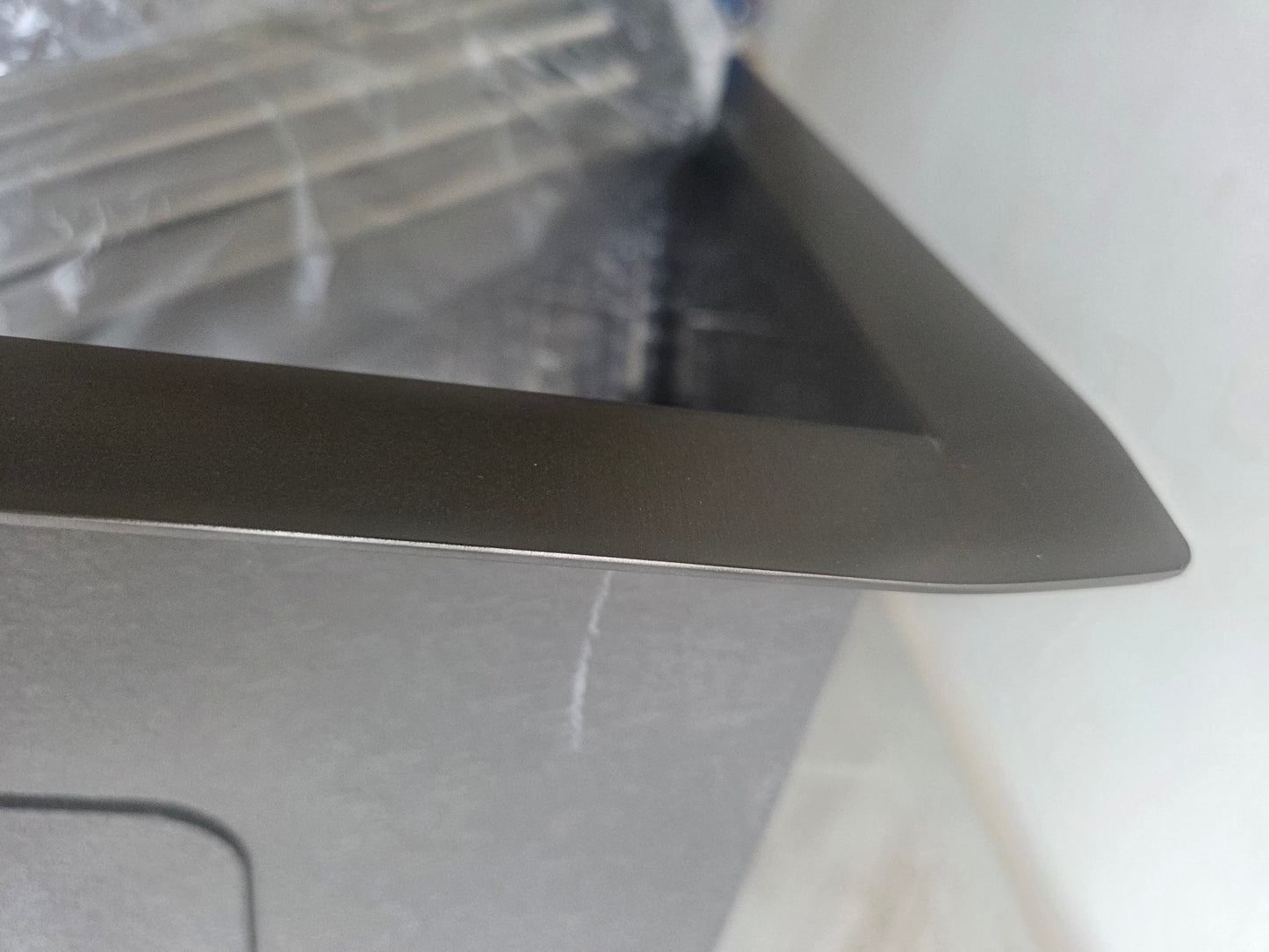 (Damaged Rim) 30 Inch Black Stainless Steel Undermount Double Kitchen Sink - New
