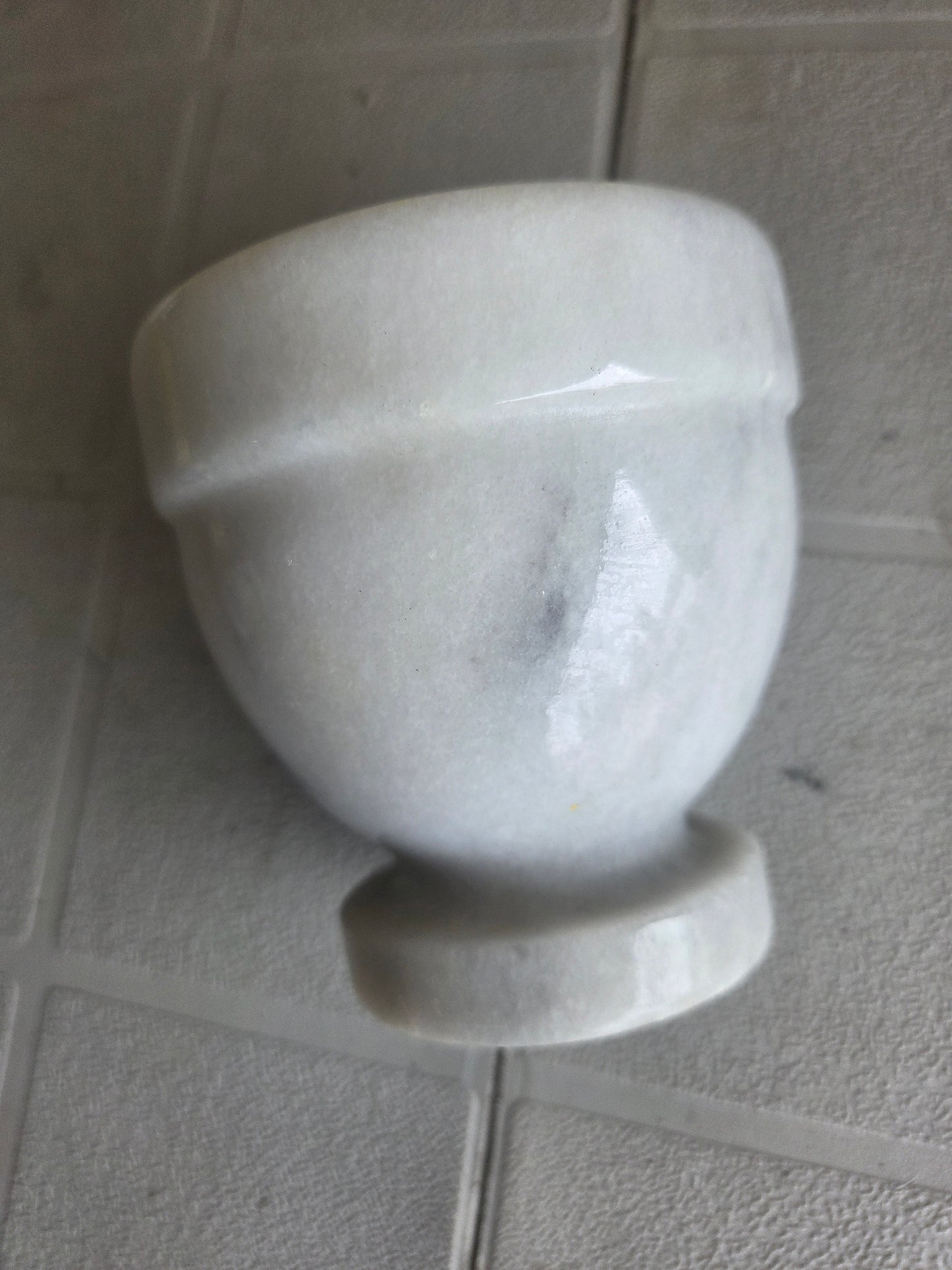Solid White Marble Mortar and Pestle Set 4 Inch Spice Herb Grinder