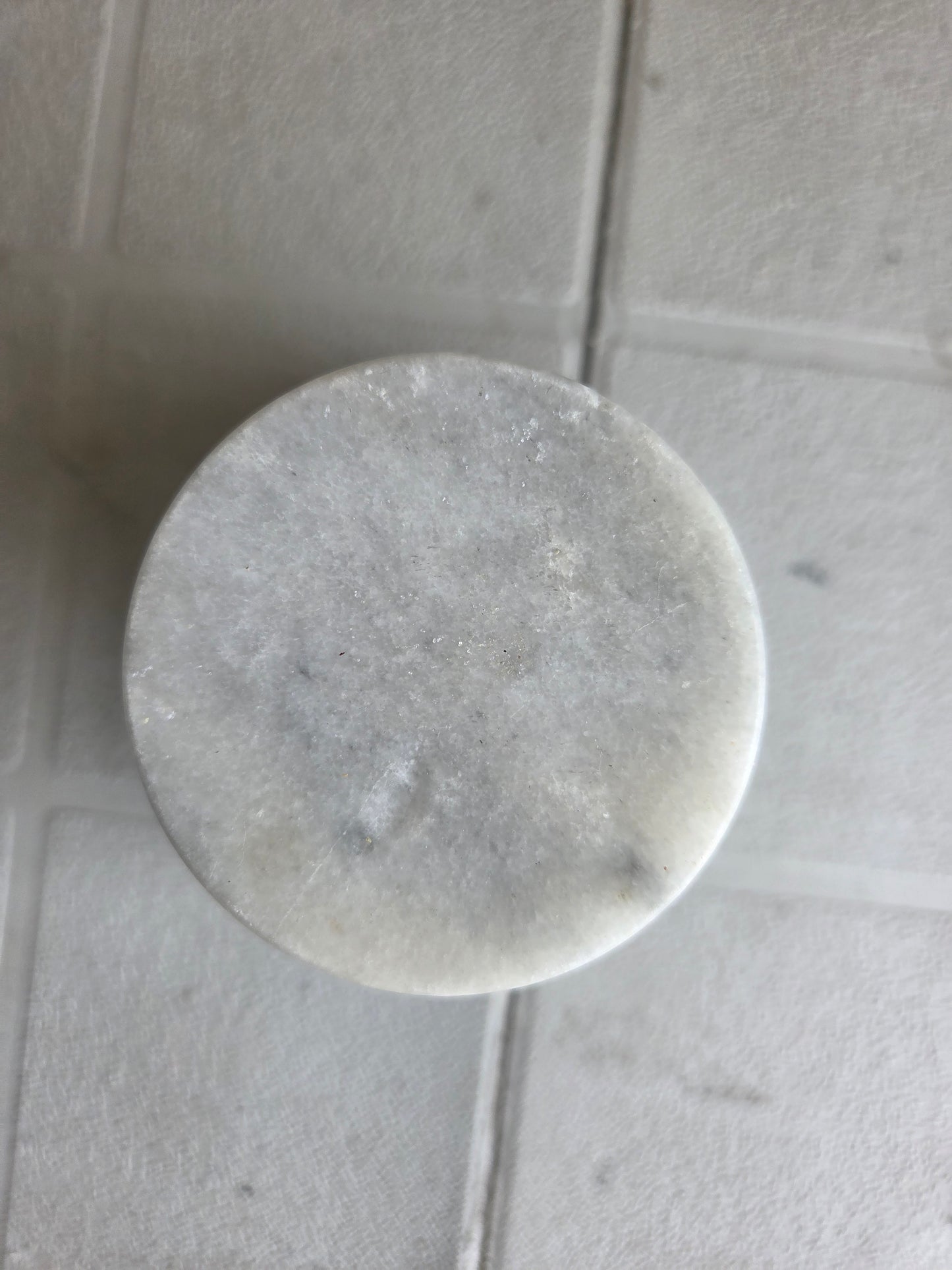 Solid White Marble Mortar and Pestle Set 4 Inch Spice Herb Grinder
