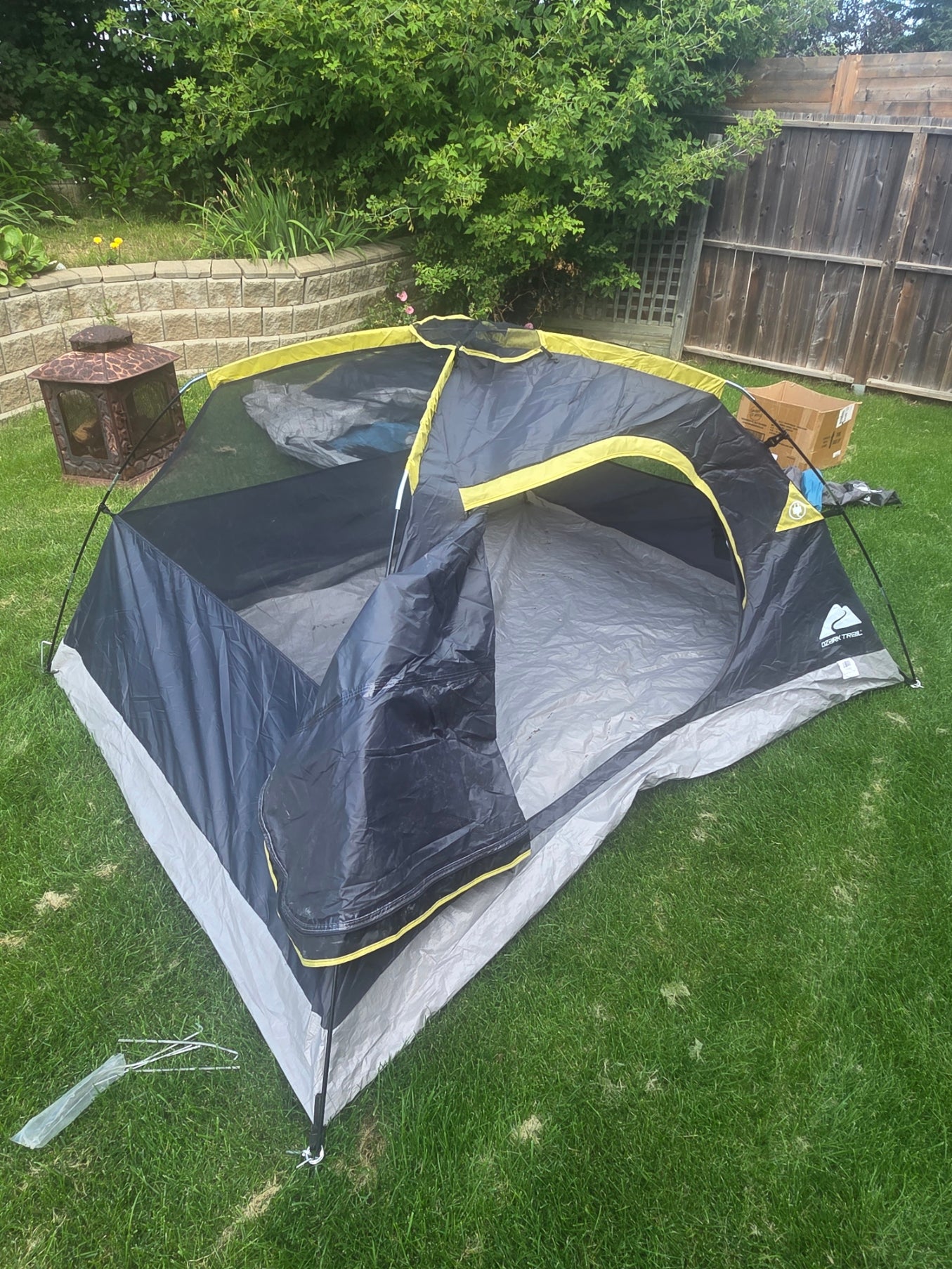 Ozark Trail 3 Person Backpacking Dome Tent with Rainfly