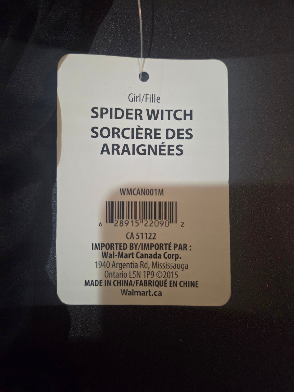 Girl's Spider Witch Halloween Dress Costume Size Medium 8-10 NWT