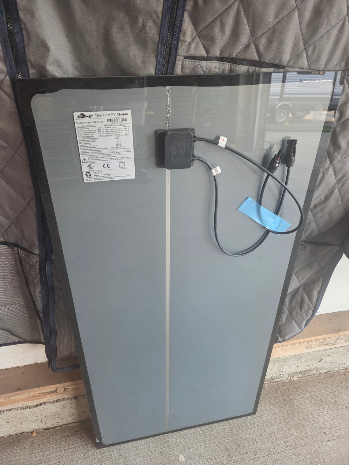 Lot of 4 ASP 85W Thin Film Solar Panels 120V High Voltage CdTe PV Modules ASP-S1-85