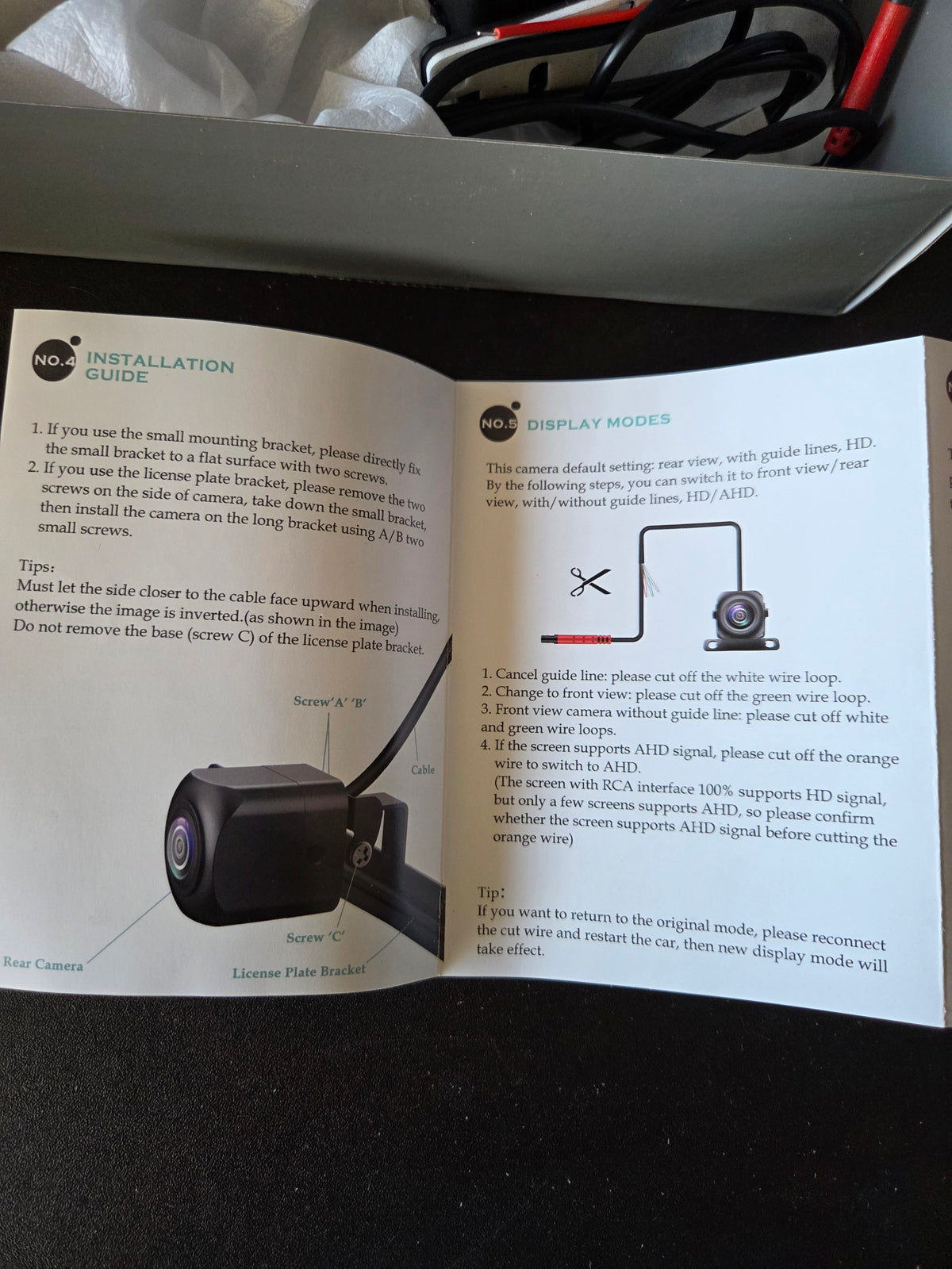 PixelMan HD AHD Universal Backup Reverse Camera Front Rear View 12V NIB