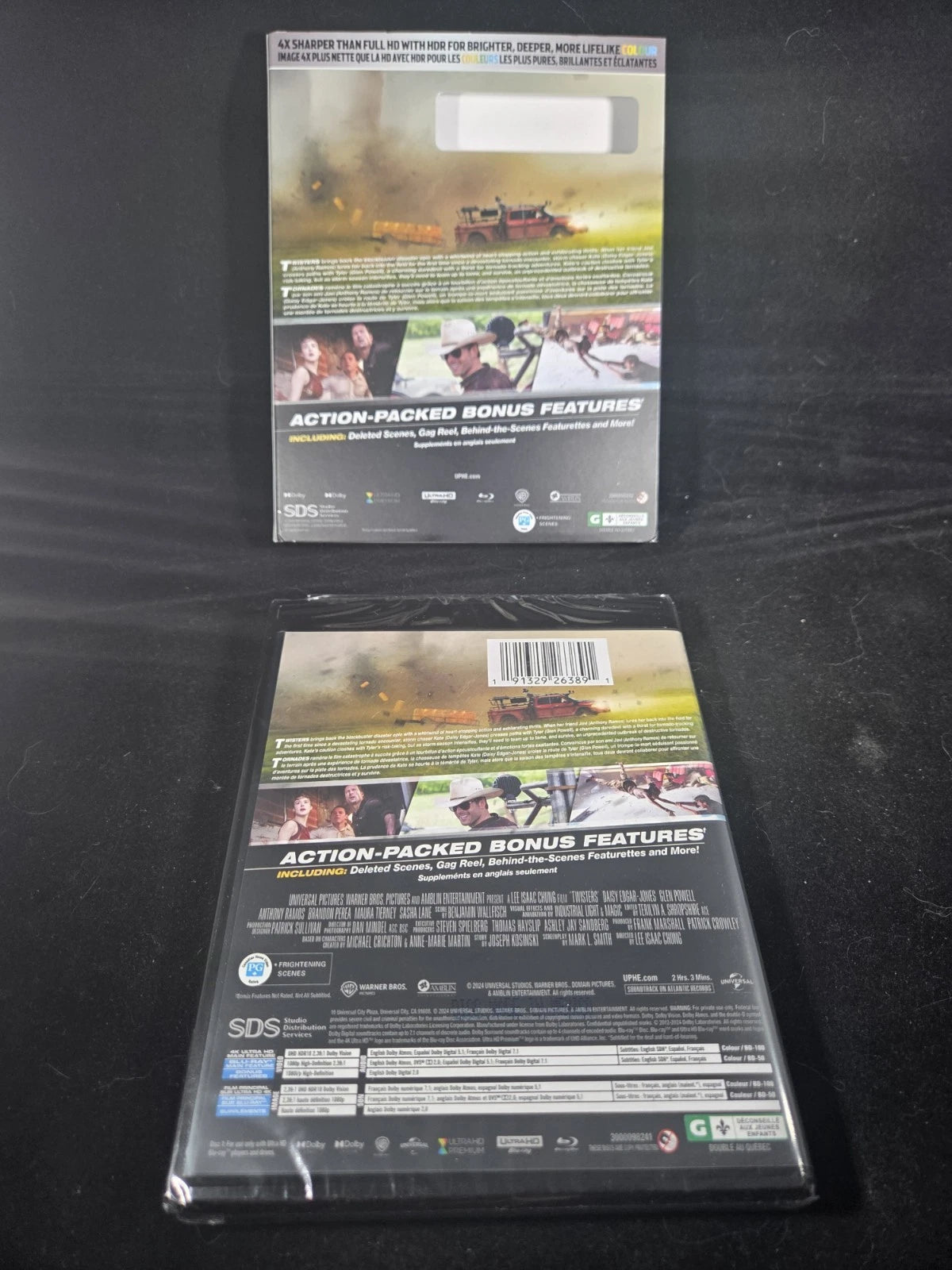 Twisters | 4K Ultra HD + Blu-Ray | Collectors Edition, Slipcover, Bilingual | New Factory Sealed