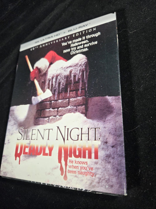 Silent Night Deadly Night | 4K Ultra HD + Blu-Ray | Slipcover | New Factory Sealed