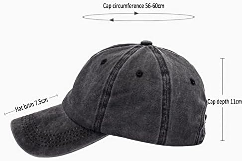 Black "Don't Let the Old Man In" Baseball Caps Adjustable Washed Dad Sun Unisex