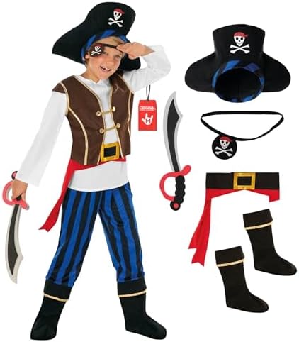 Pirate Costume Blue Toddler Boys Girls Morph