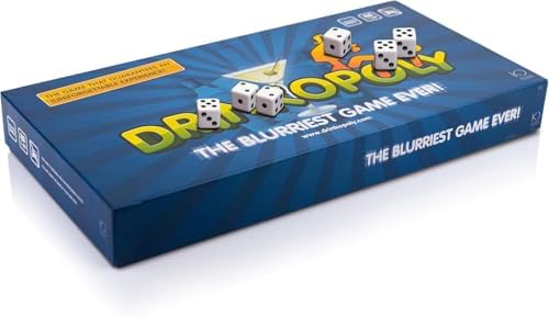 Drinkopoly Party Board Game, 6-10 Players, 30-60 Min Gameplay, Adults 21+, English Version, Crazy Dice