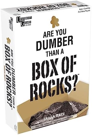 Are You Dumber Than A Box of Rocks Game, University Games