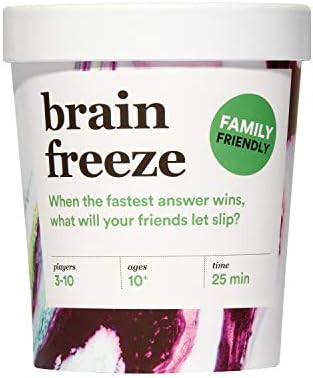 Hilarious Speak-Before-You-Think Family Card Game, Party Game, Christmas Gift, White Elephant, Stocking Stuffer, Brain Freeze