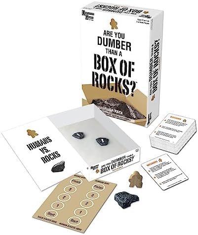 Are You Dumber Than A Box of Rocks : Card Game by University Games