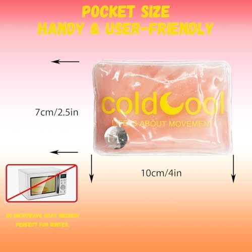 Reusable Gel Hand Warmers, Long Lasting Heat, Rechargeable Click & Boil, 4 Pack, Pink, for Women & Men