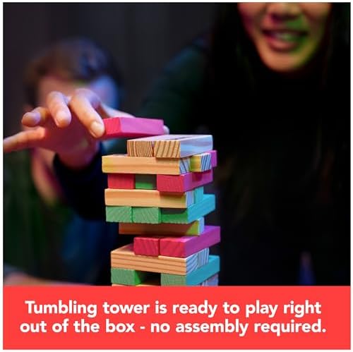 Chug O War Tumbling Tower : Adult Party Game, 1-4 Players