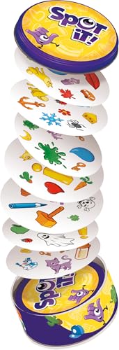 Spot It! Classic : Bilingual FR/EN, 2-8 Players, Ages 6+