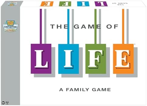 The Game of Life : 1960 Reproduction from Hasbro, 2-8 Players, Age 10+
