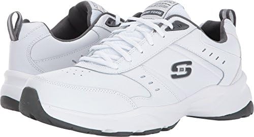 Haniger, White, Wide 2E, Skechers