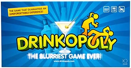 Drinkopoly : Party Board Game, 6-10 Players, Adults 21+