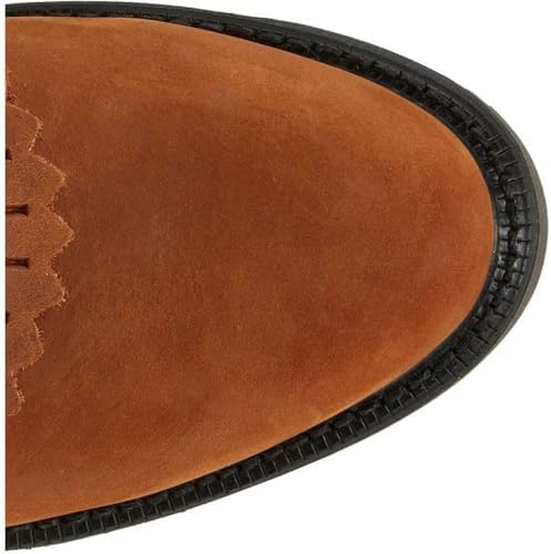 Justin Original Workboots, Size 10.5D, Conductor Hazel Brown Cowhide, 8 Inch Lace up Boots