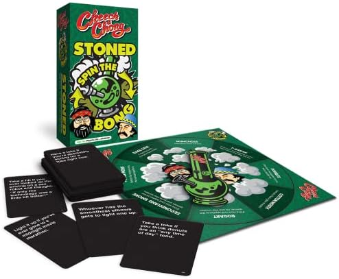 Cheech & Chong Stoned Spin The Bong Game : Adult Party Game 18+