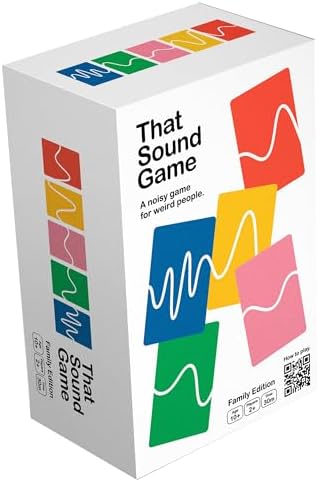 Interactive Noisy Party Game, Sound & Movement, Family, Kids Adults, Ages 10+, 2+ Players, 30 Min Playtime, That Sound Game