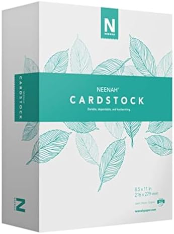 Coverstock, Bright White, 65 lb/176 gsm, 325 Sheets, 96 Brightness, 8.5" x 11", Neenah