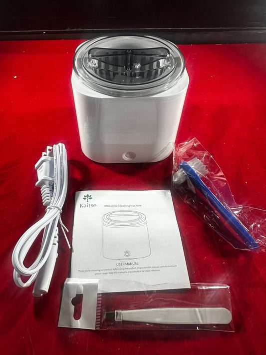 New Ultrasonic Retainer Cleaner for Dentures, 25W, 220ML (White)