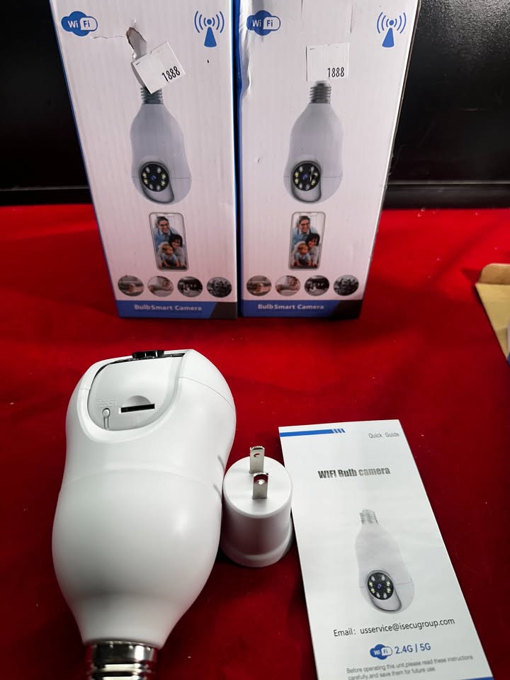 New Light Bulb Security Camera, 5G & 2.4GHz Wireless Outdoor, 2K, Night Vision, Motion Detection