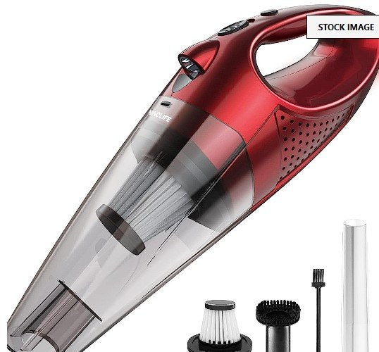 New VacLife Handheld Vacuum for Car / House, Rechargeable, Portable - Red model