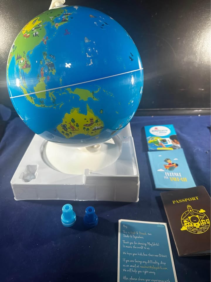 PlayShifu Orboot Earth Globe, AR Interactive, 400 Wonders, 1000+ Facts, STEM Toy for Ages 4-10