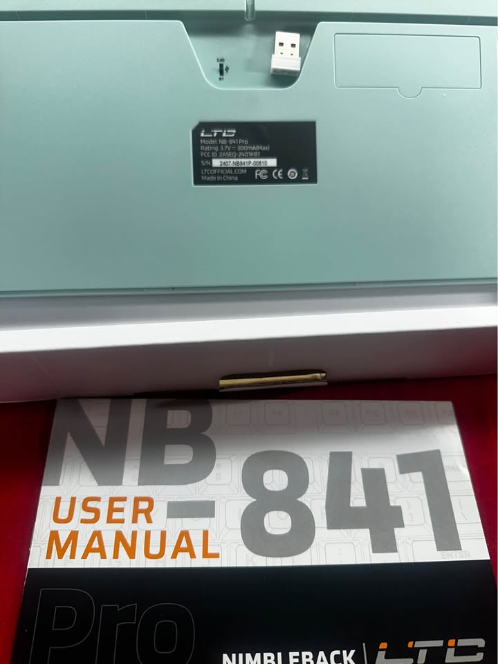 New Wireless Keyboard, NB841 PRO 75%, Display, Knob, RGB, Hot-Swap, LTC Nimbleback, Blue Switch