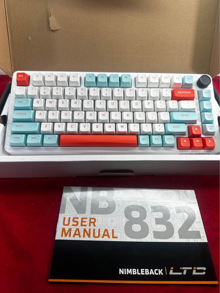 New Wireless Keyboard, NB832 Wireless 75% Gasket Mechanical Keyboard, LTC, Blue Switch