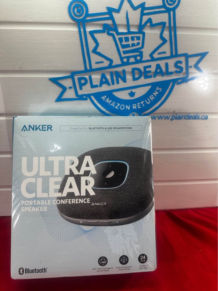 New PowerConf S3 MS Speakerphone, Teams Certified, 6 Mics, 24H Call, Bluetooth 5.3, Anker