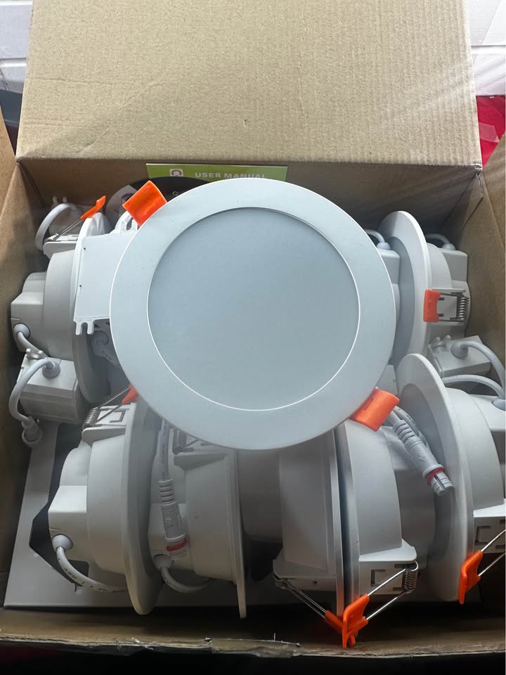 New 12 Pack RGB Smart Recessed Lighting 6 Inch, 2700K~5700K, Bluetooth, 16W, 1350 Lumen