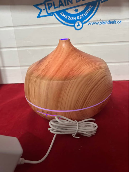 Essential Oil Diffuser, 400 ml, 10-60m range, 6.5x5.4 " size, mult-color LED light