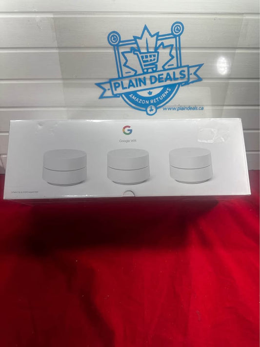 Google AC1200 Mesh WiFi System, Whole Home Coverage, Dual-Band, 3-Pack, Parental Controls