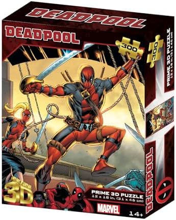 Deadpool Sword 300 Piece Jigsaw Puzzle, 12x18 Inch, Marvel