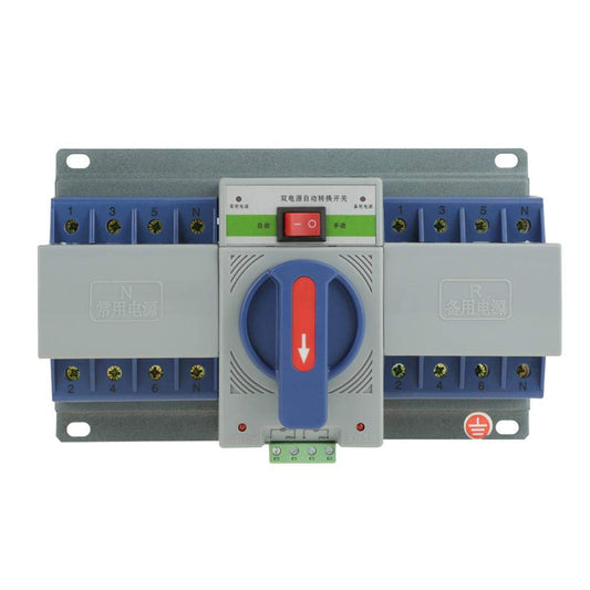 Transfer Switch, 220V 63A ZGQ1M - 63/4P Dual Power Transfer Mini Automatic Circuit Breaker