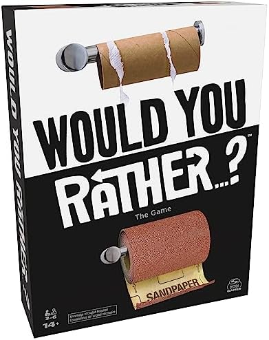 Would You Rather? Funny Party Card Game, Teens & Adults, 3-6 Players, Ages 14+, Spin Master Games