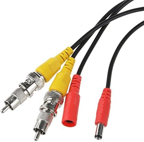 100ft HD Security Camera Cables, 4-Pack Heavy Duty BNC Video Power Wire with Connectors, Flashmen