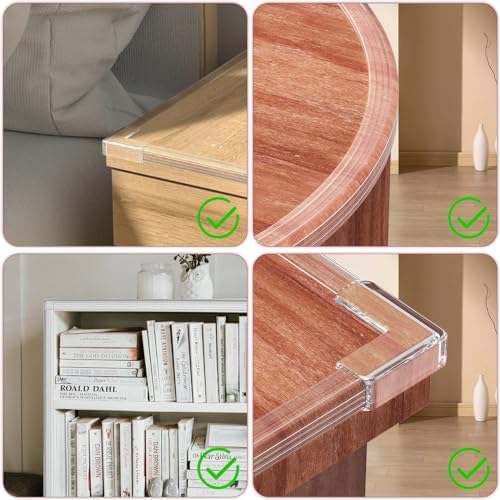 Baby Proofing Edge Protector, 4 Pcs Corner Protectors, Clear Silicone, 3 Meters, WD&CD