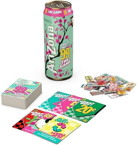 Arizona Iced Tea Party Card Game, Count Cards, 2-10 Players, Ages 10+, Arizona 99, Spin Master Games