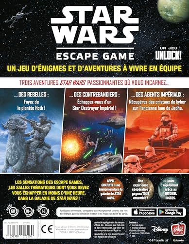 Unlock! Star Wars : Escape Room Card Game, 1-6 Players, Ages 10+