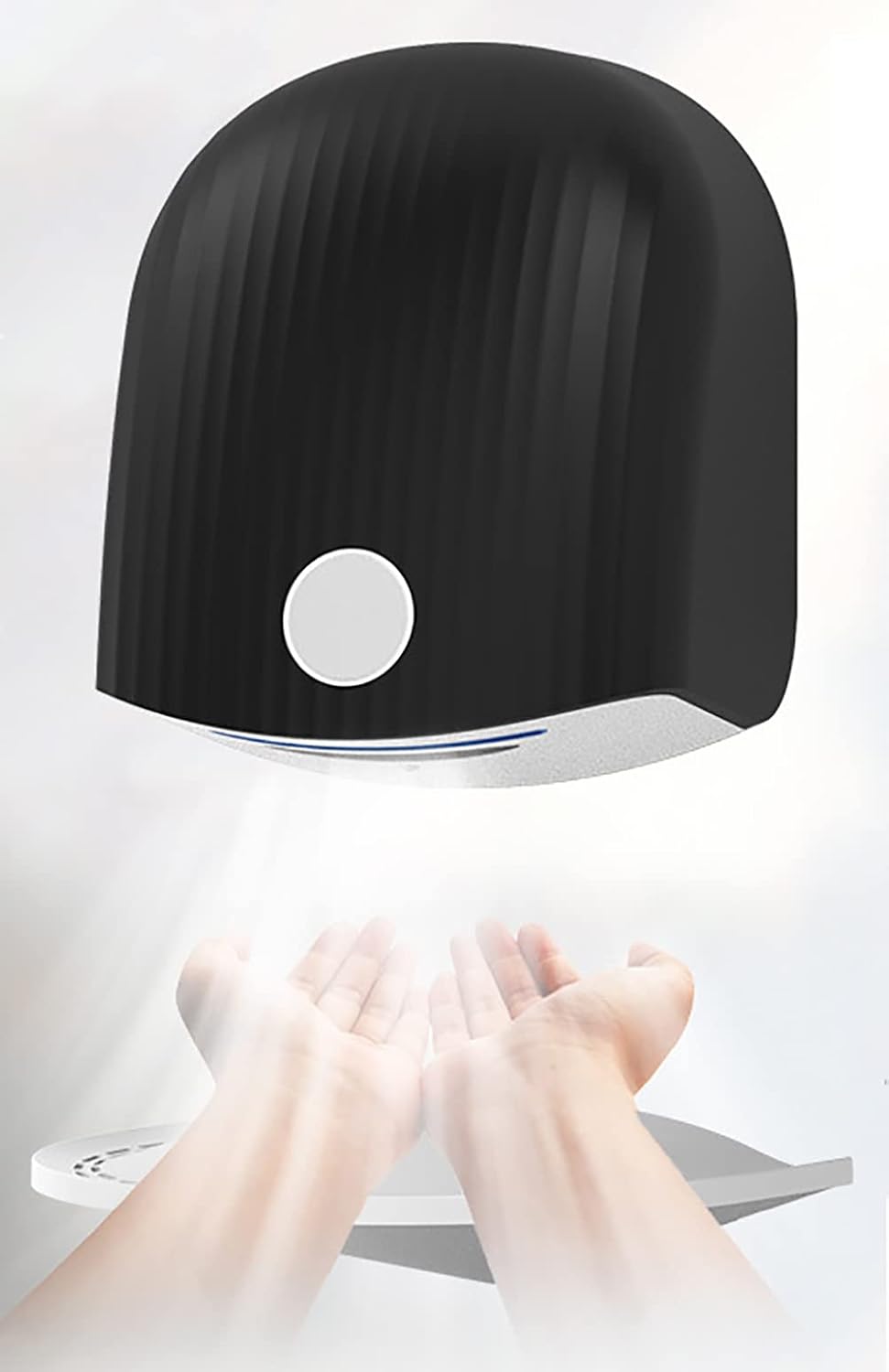 Electric Hand Dryer, 1200W, HEPA Filter, Smart Induction, with Drain Tray, Adjustable Hot and Cold