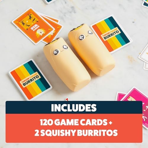 Throw Throw Burrito : Family Active Game, 2-6 Players, Ages 7+