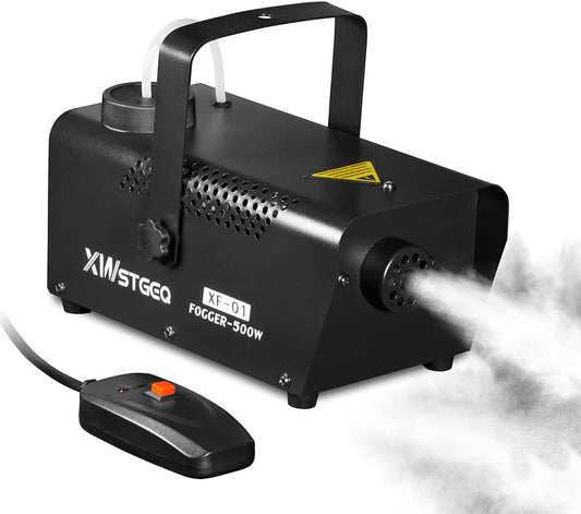 500W Halloween Fog Machine, Portable Smoke Maker for Parties with Dual Temp Controllers